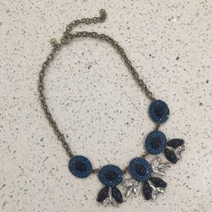Jcrew blue statement necklace